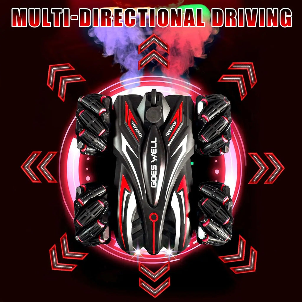 2.4G Juguetes High Speed Stunt Drift Car Climbing Remote Control Toy With Lights 360 Degree RC Stunt Car