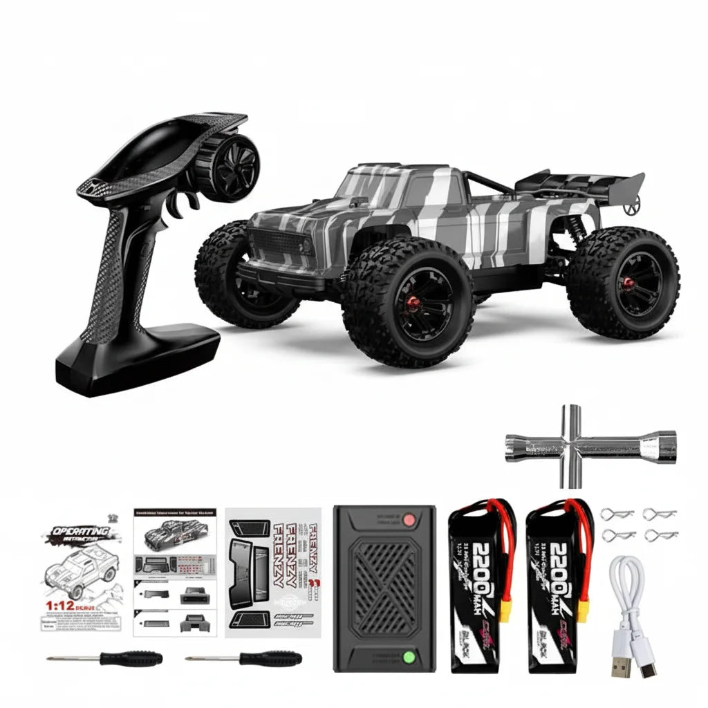 US Stock HOSHI N517A 1/12 Brushless 4WD 70KM/H High Speed RTR Off-Road Remote Control RC Racing Car 2 Batteries Version