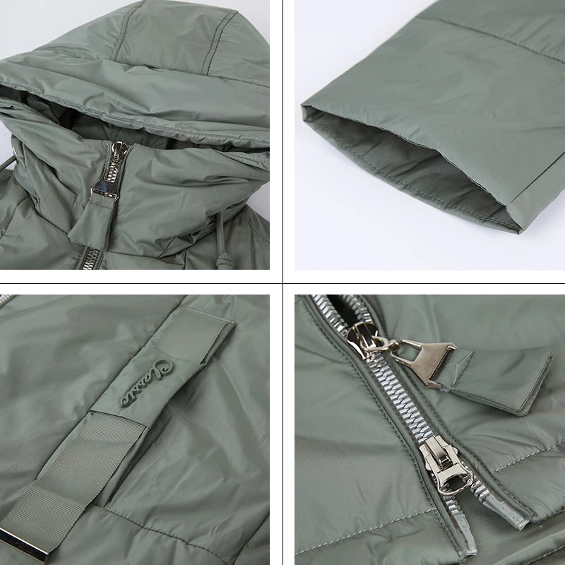 Astrid 2022 New winter jacket Mid-length Hooded Design Oversize Fashion Women's down jacket warm Parka Women Coat  AM-9726