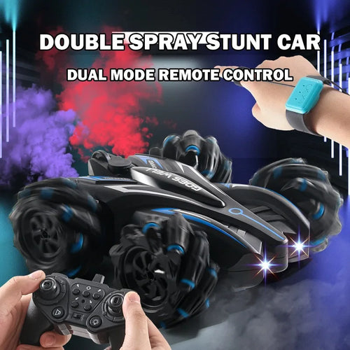 2.4G Juguetes High Speed Stunt Drift Car Climbing Remote Control Toy With Lights 360 Degree RC Stunt Car