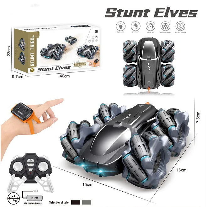 4WD Drift Double Sided High Speed RC Toy 360 Rotating Drifting Action Remote Radio Control Stunt Car