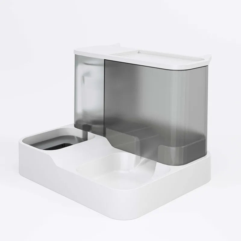 Automatic Large Capacity Pet Feeder & Water Dispenser for Cats Kitten-Friendly Portable Chargeable