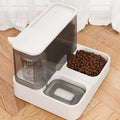 Automatic Large Capacity Pet Feeder & Water Dispenser for Cats Kitten-Friendly Portable Chargeable