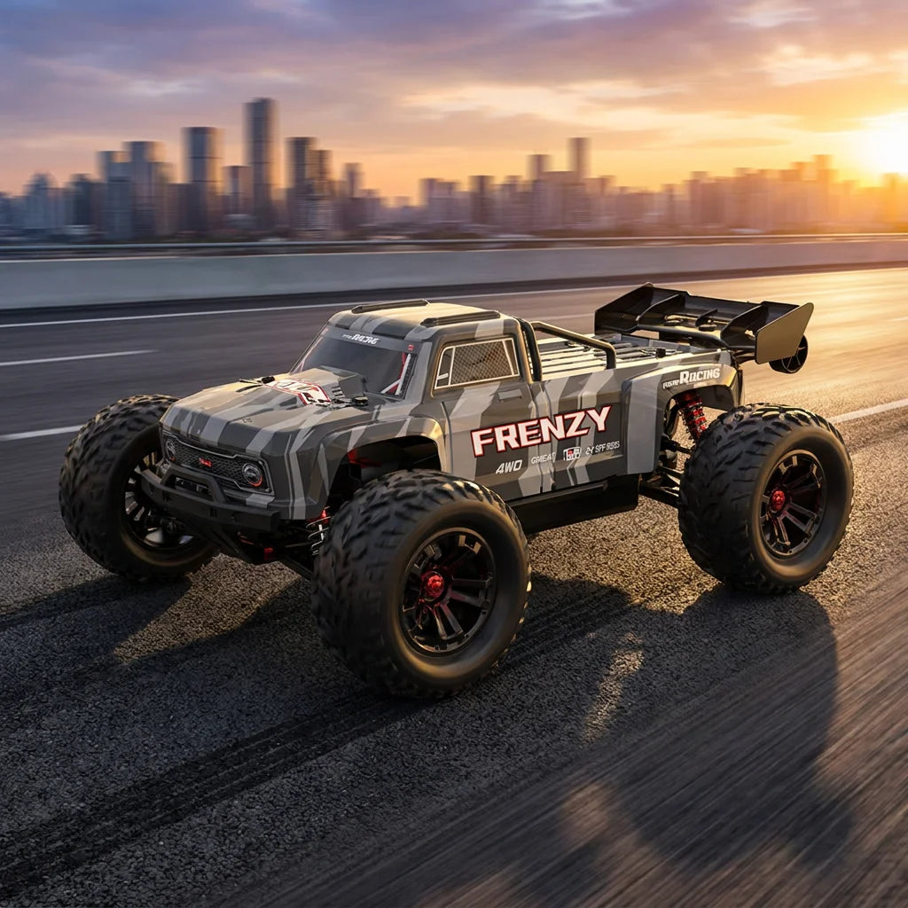 US Stock HOSHI N517A 1/12 Brushless 4WD 70KM/H High Speed RTR Off-Road Remote Control RC Racing Car 2 Batteries Version