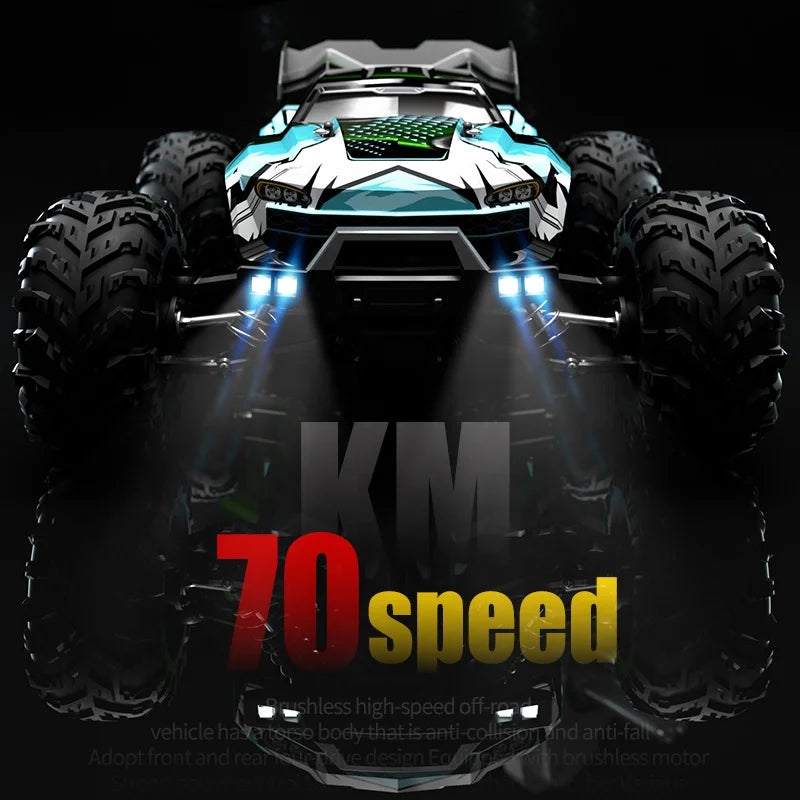 70Km/H Brushless RC Cars 1/16 Scale High-Speed Racing Cars 2.4Ghz Remote Control Toys 4WD Electric Off-road Monster Truck Gifts