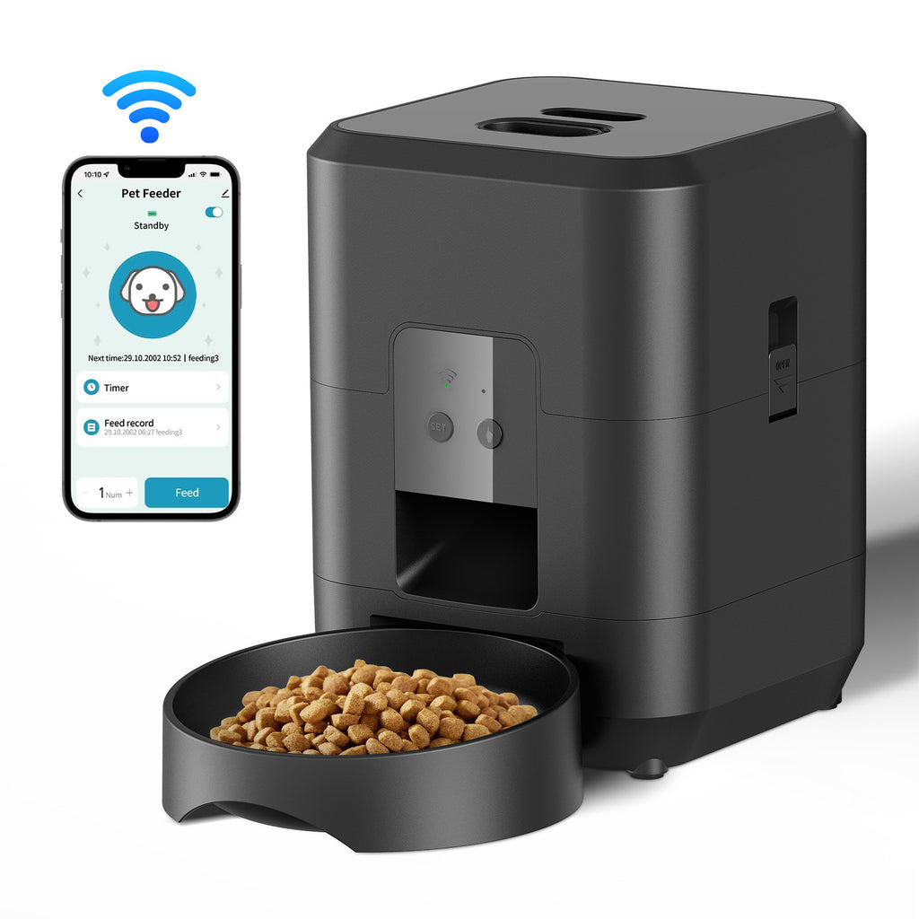 Amazon Explosions Pet Intelligent Feeder Dog Cat Automatic Bowl Timed Quantitative Wif Remote Feeding