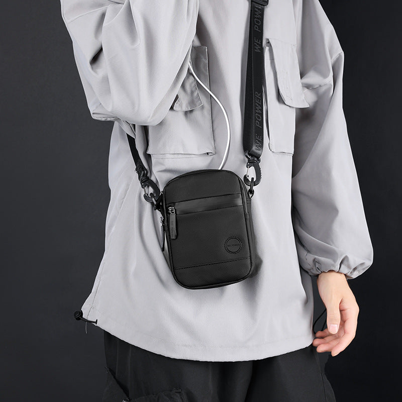 WEPOWER new men's messenger bag small bag male mini single shoulder bag mobile phone multi-function pocket bag