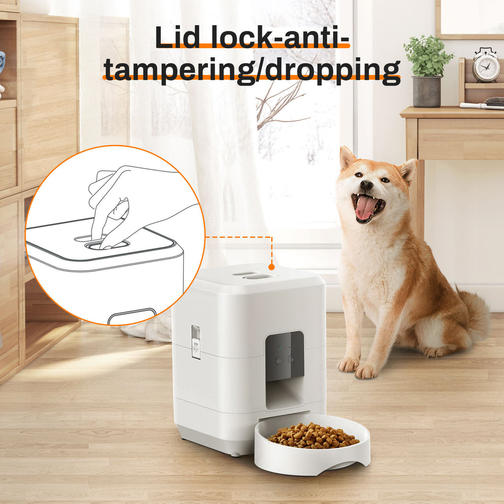Amazon Explosions Pet Intelligent Feeder Dog Cat Automatic Bowl Timed Quantitative Wif Remote Feeding
