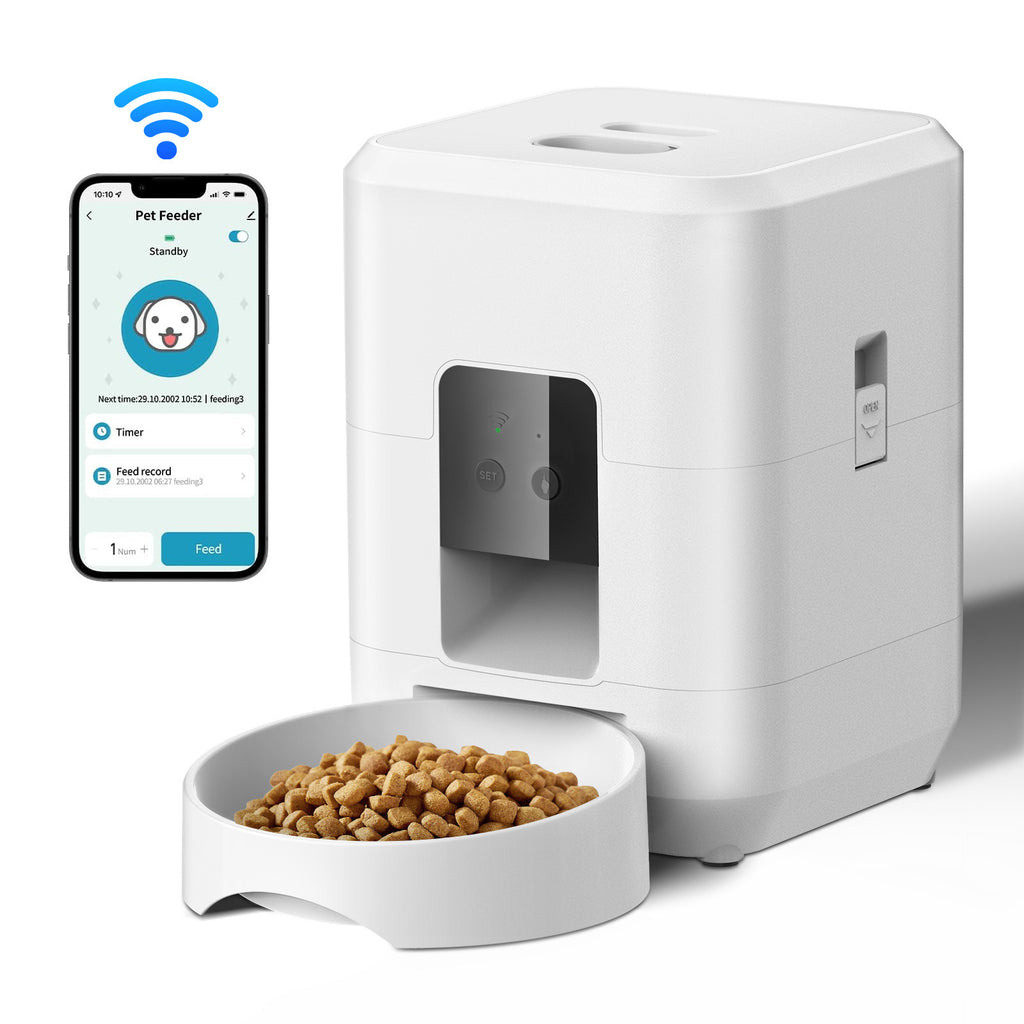 Amazon Explosions Pet Intelligent Feeder Dog Cat Automatic Bowl Timed Quantitative Wif Remote Feeding