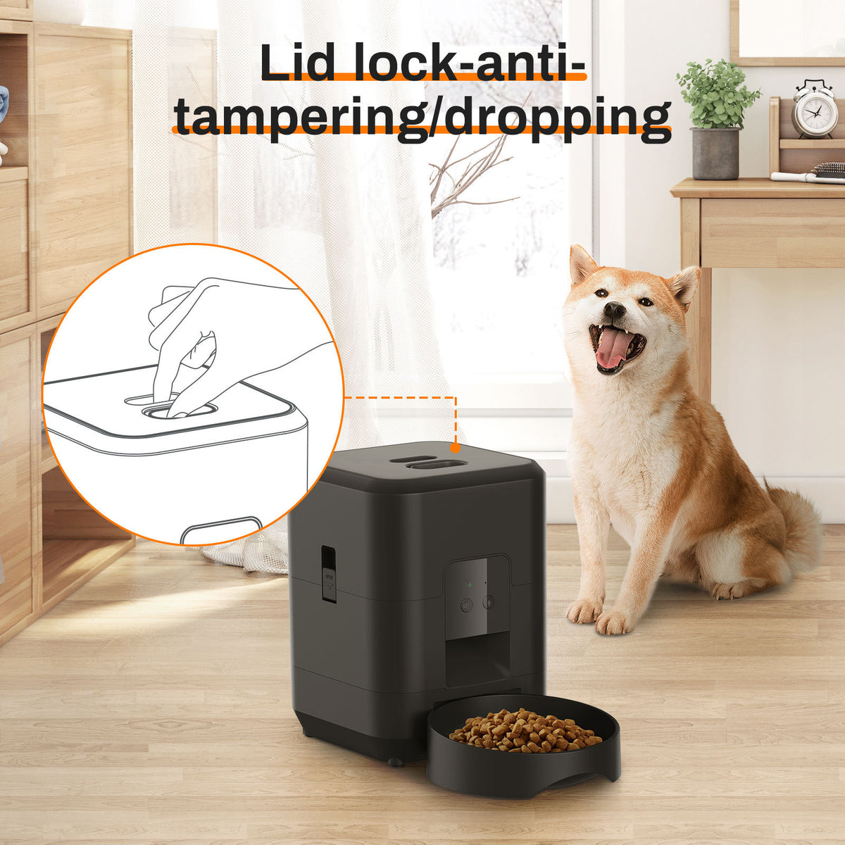 Amazon Explosions Pet Intelligent Feeder Dog Cat Automatic Bowl Timed Quantitative Wif Remote Feeding