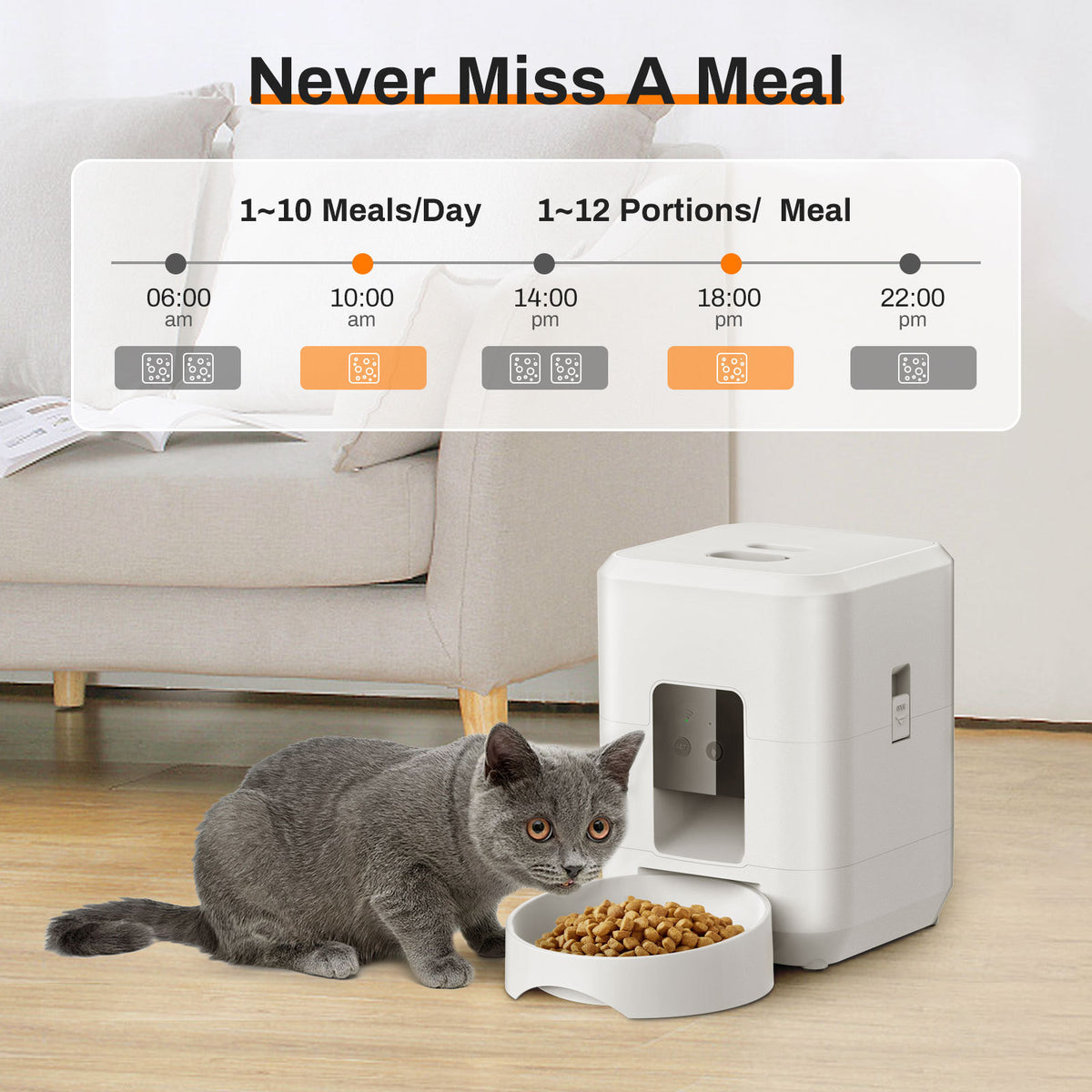 Amazon Explosions Pet Intelligent Feeder Dog Cat Automatic Bowl Timed Quantitative Wif Remote Feeding