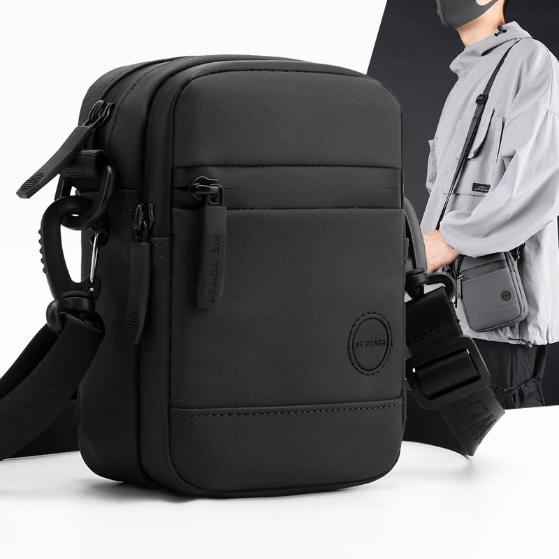 WEPOWER new men's messenger bag small bag male mini single shoulder bag mobile phone multi-function pocket bag