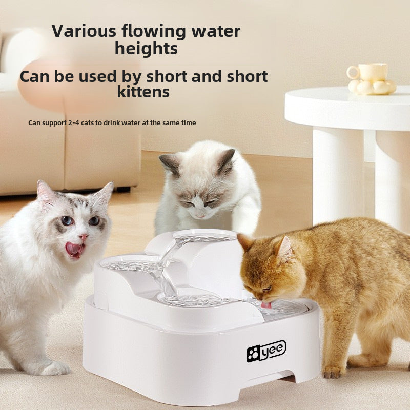 Cross-border cat water dispenser filter circulating water dog water bowl multi-slot automatic pet water dispenser wholesale