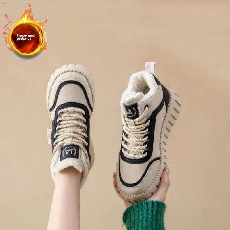 Winter New Women Snow Boots Designer Plush Warm Casual Sneakers Fashion Female Ankle Boots Walking Shoes Zapatillas Mujer