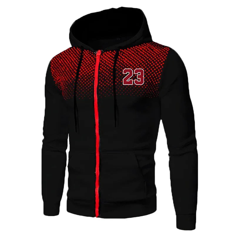 2026 Hot Sale Men's Tracksuit Zip-up Jacket Black Sweatpants Fall Winter Daily Casual Sporty Sweatshirt Outfit Male Training Set