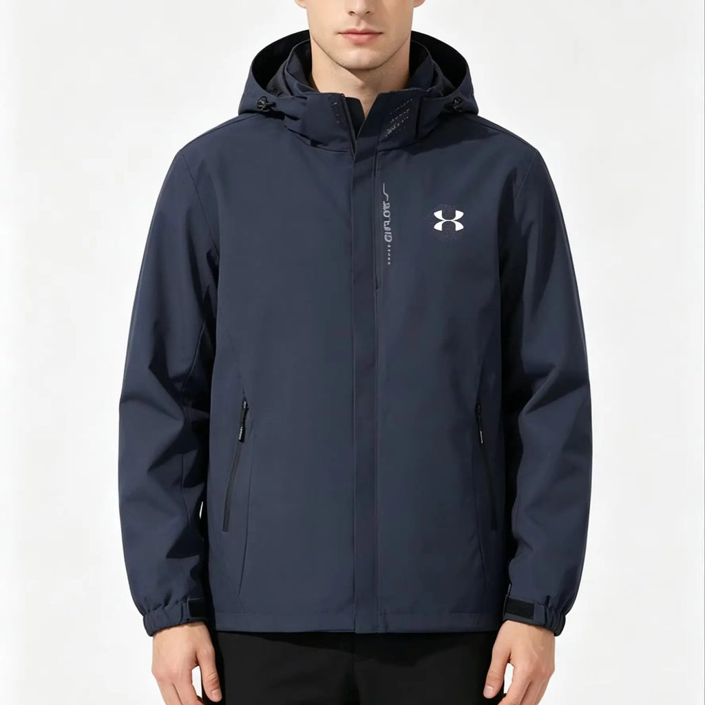 Men's Waterproof Rain Jacket Lightweight Outer Hooded Outdoor Raincoat Hiking Windproof Jacket Climbing Outdoor Jackets