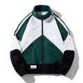 Jacket Fashion Casual Color Contrast Round Neck Coat Version Loose Quality Comfortable Fabric Breathable Parka Padded Jacket