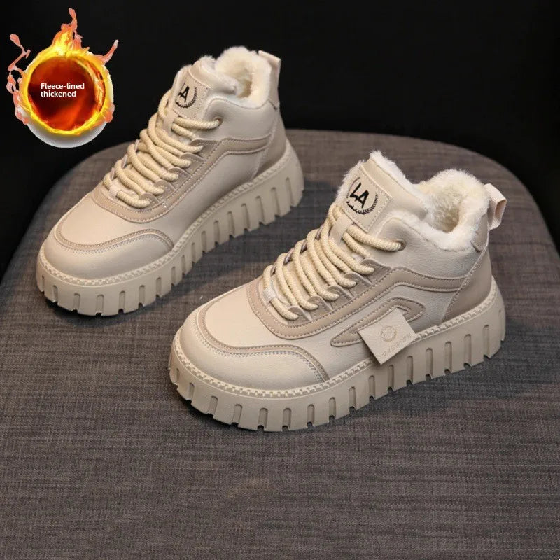 Winter New Women Snow Boots Designer Plush Warm Casual Sneakers Fashion Female Ankle Boots Walking Shoes Zapatillas Mujer