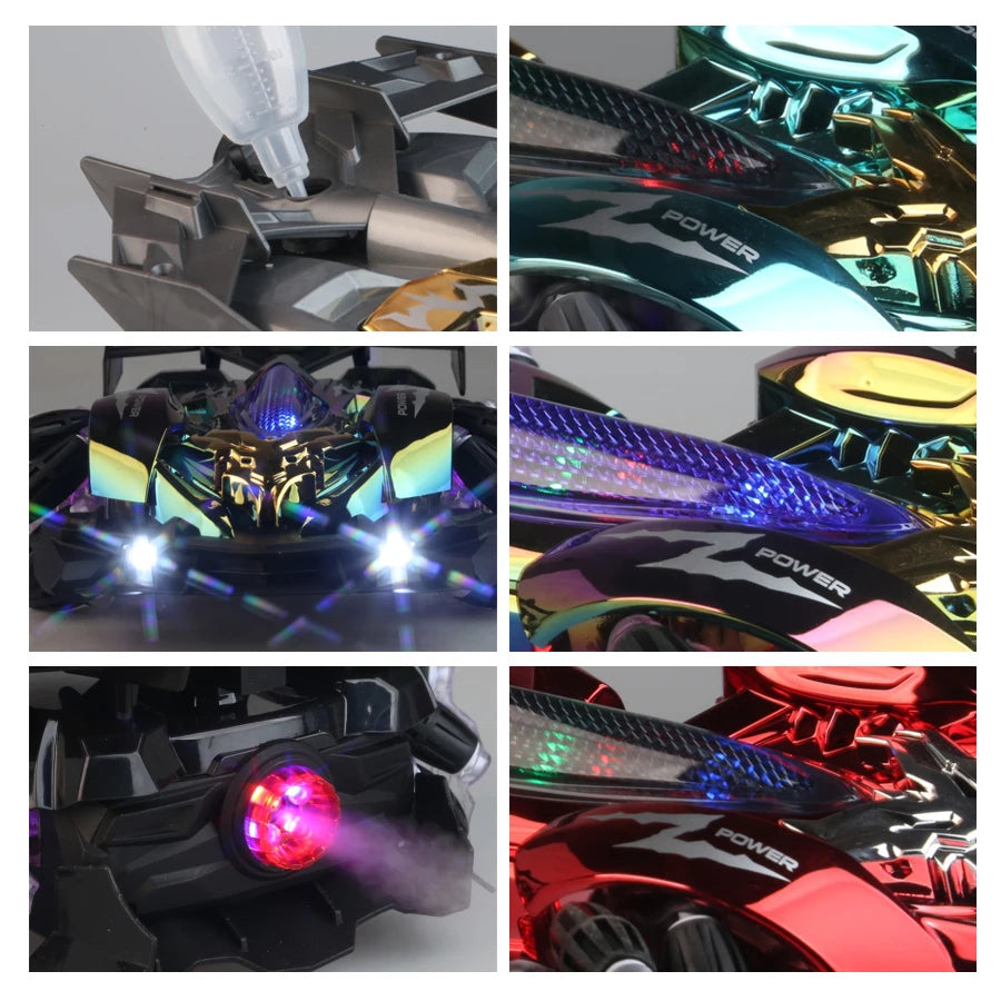 4Wd Drive Remote Control Car Chariot Spray Stunt Racing 2.4g Gesture Sensor All-Terrain Outdoor Drift Kidsren's Toy Car Model