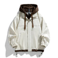 Men's Jacket Thin Hooded Jacket Youth Autumn and Winter New Popular Color Matching High-end Baseball Uniform Casual Hooded