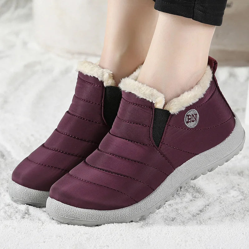 Women's Sneaker 2025 Winter Shoes Woman Fur Loafers Lightweight Winter Sneakers Casual Shoes Women Flat Winter Footwear Female