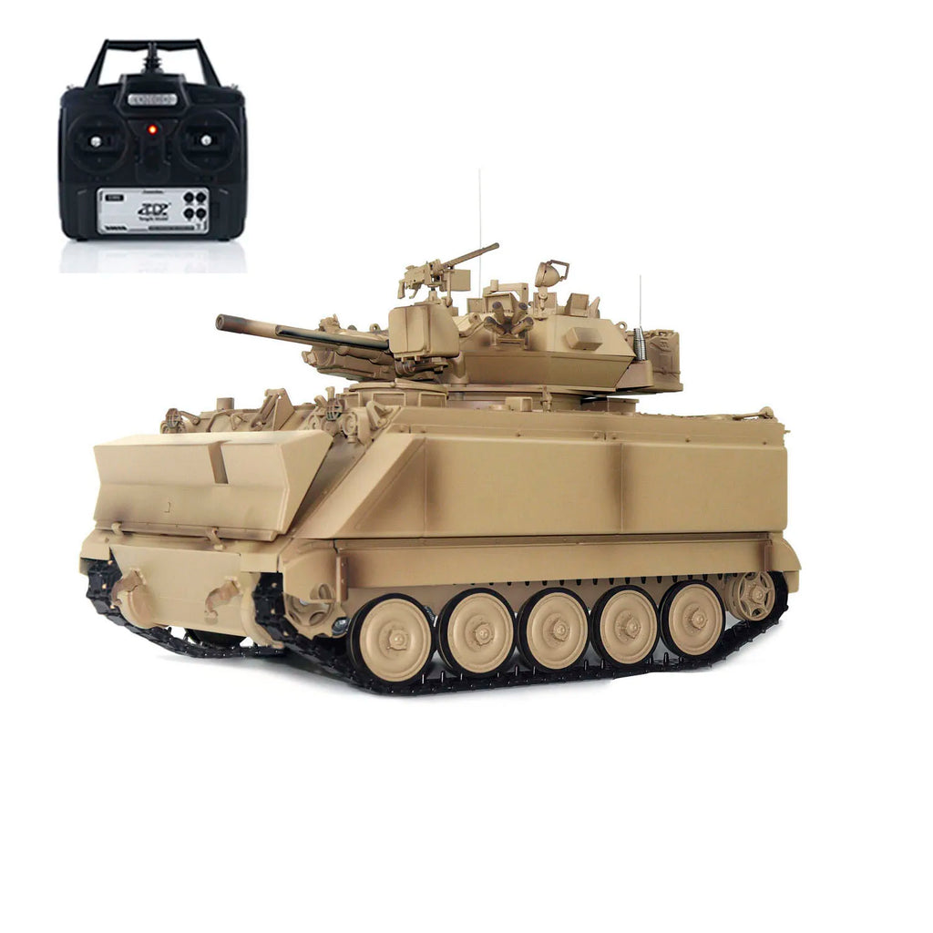 RC Military Tank TD 1/16 M2412-A M113A1 MRV 320 Turret Rotary Barrel Recoil Infrared Driving Wheel Remote Control Panzer