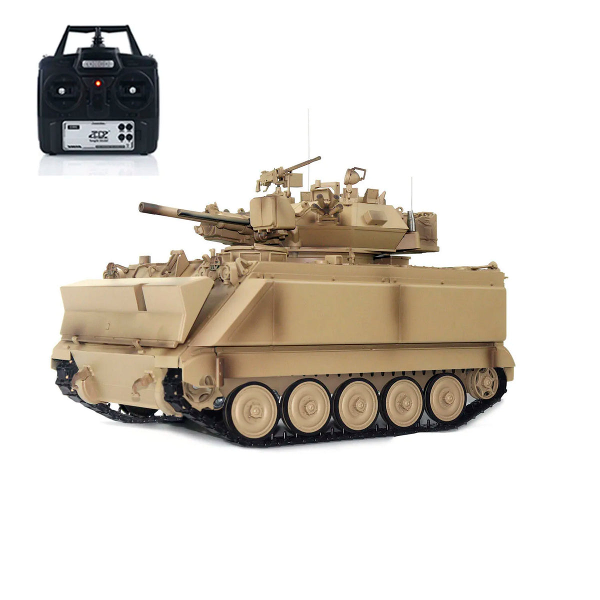 RC Military Tank TD 1/16 M2412-A M113A1 MRV 320 Turret Rotary Barrel Recoil Infrared Driving Wheel Remote Control Panzer