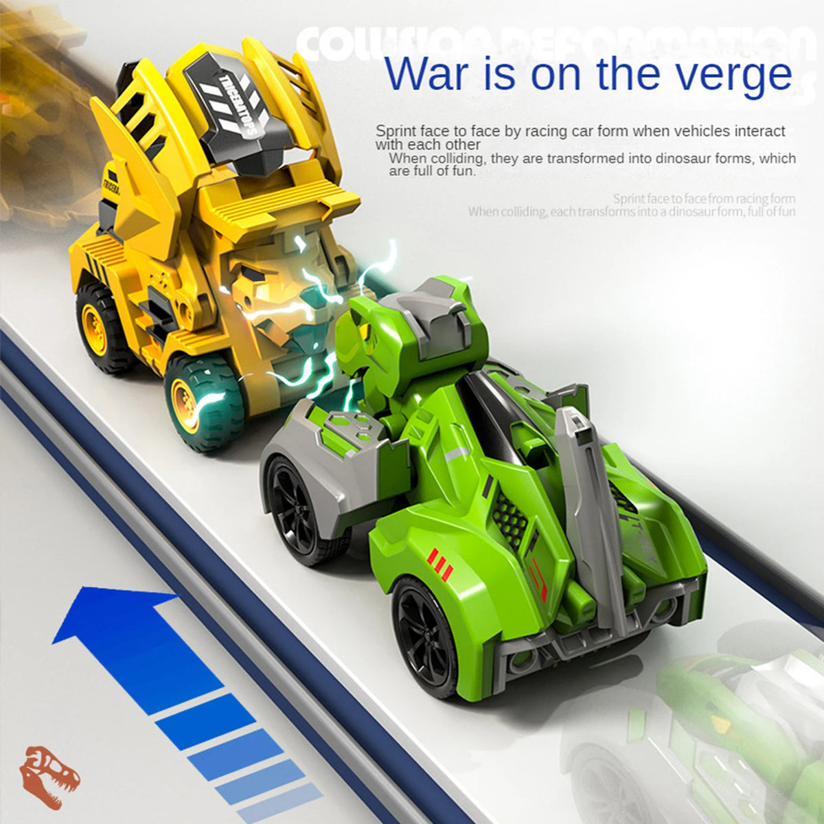 2-in-1 Transforming Dinosaur Car: Automatic Transformations for Kids' Fun!