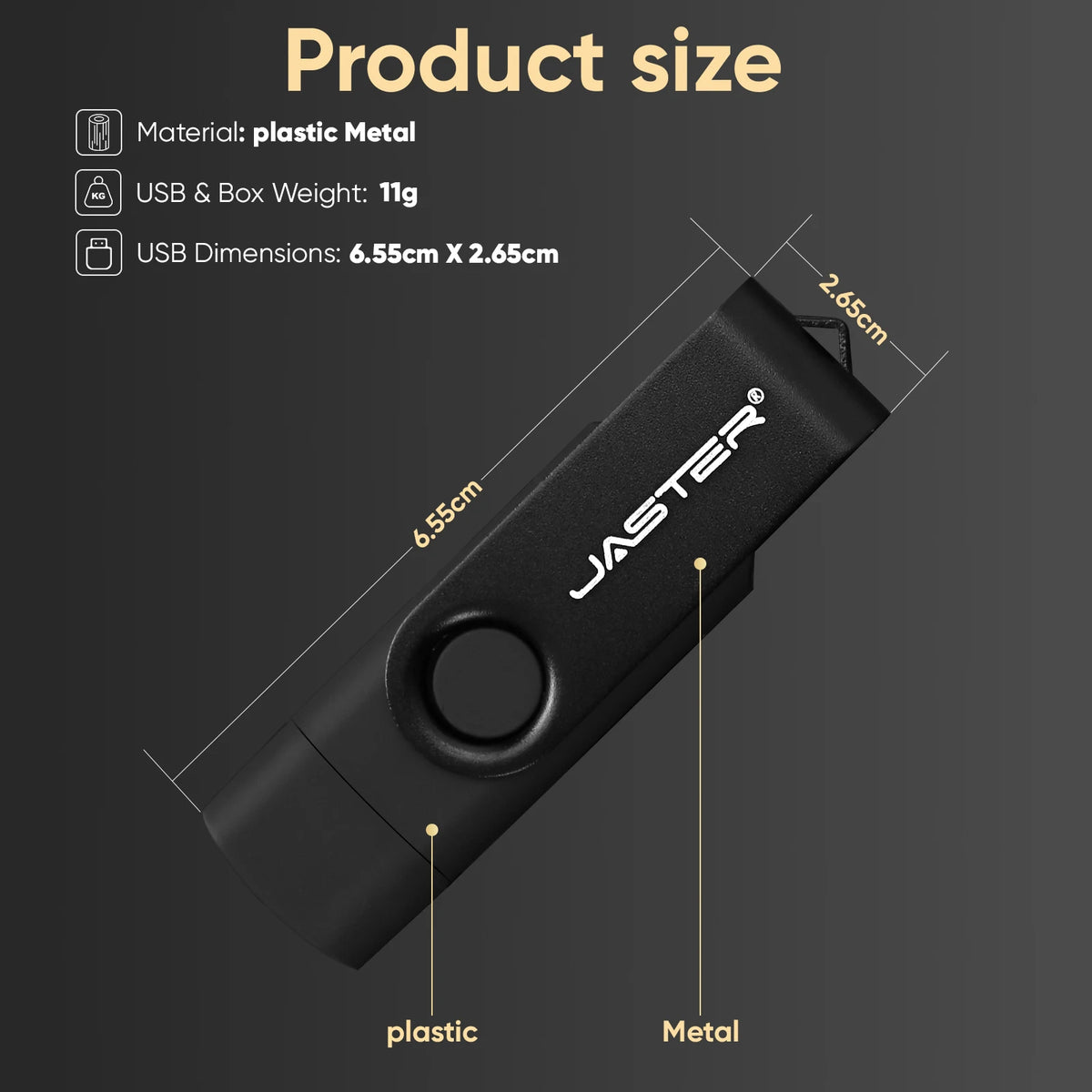 TYPE-C USB Flash Drive 128MB (Not GB) Real Capacity Pen Drive 64GB Free Key Chain Memory Stick Gift Red U Disk Blue 1G 2G 4G  8G
