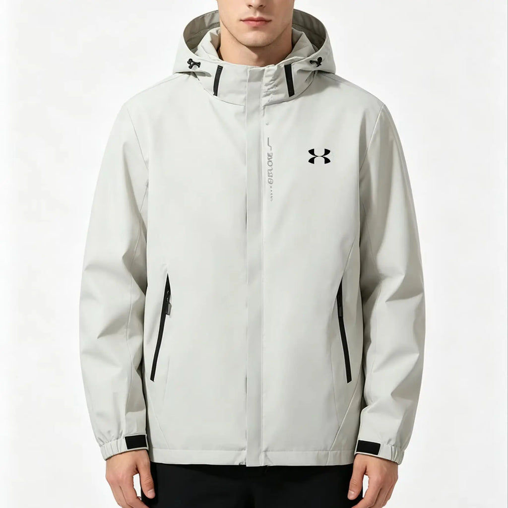 Men's Waterproof Rain Jacket Lightweight Outer Hooded Outdoor Raincoat Hiking Windproof Jacket Climbing Outdoor Jackets