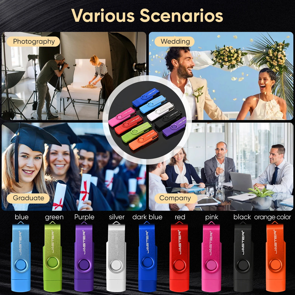 TYPE-C USB Flash Drive 128MB (Not GB) Real Capacity Pen Drive 64GB Free Key Chain Memory Stick Gift Red U Disk Blue 1G 2G 4G  8G