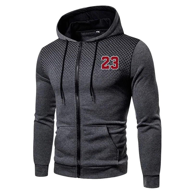 2026 Hot Sale Men's Tracksuit Zip-up Jacket Black Sweatpants Fall Winter Daily Casual Sporty Sweatshirt Outfit Male Training Set