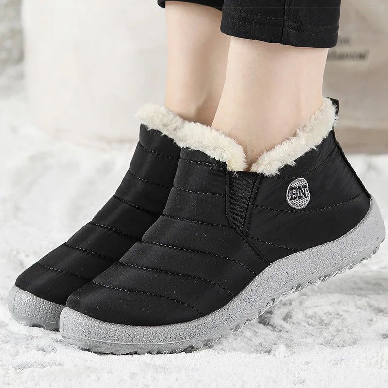 Women's Sneaker 2025 Winter Shoes Woman Fur Loafers Lightweight Winter Sneakers Casual Shoes Women Flat Winter Footwear Female