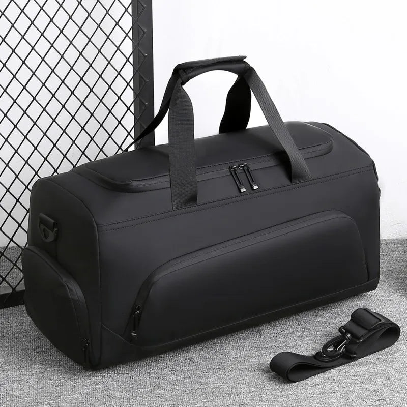 Sports Gym Bag, Large Capacity Handbag,Portable Travel Duffel Bag, Multi-compartment with Shoes Storage,Perfect for Vacation,Gym