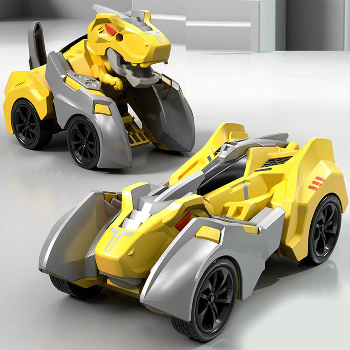 2-in-1 Transforming Dinosaur Car: Automatic Transformations for Kids' Fun!